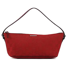 Gucci-GUCCI Handbags Leather Red Jackie-Red