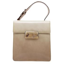 Prada-PRADA Handbags Patent leather Beige Re-Edition 1995-Beige