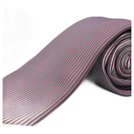 Hermès-Corbata a Rayas-Roja