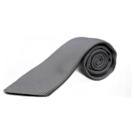 Hermès-Corbata a Rayas-Red