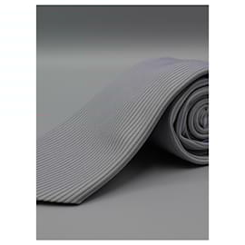 Hermès-Corbata a Rayas-Red