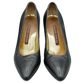 Walter Steiger Black Leather Heels Black