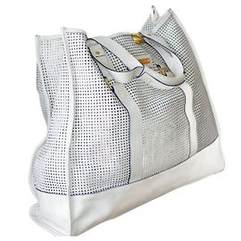 Autre Marque Weißer Juice Couture Lederhandtasche Weiß