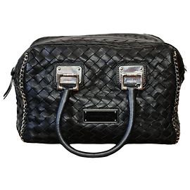 Barbara Bui Bolso Negro con Piel Trenzada Negro