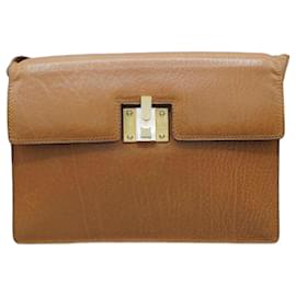 Autre Marque-Bolsa Vintage em Cuero Camel-Camelo