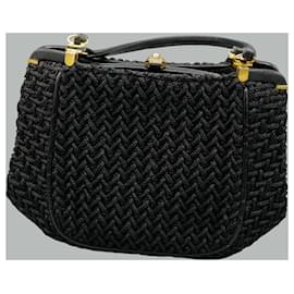 Autre Marque-Borsa con Clip Negro Vintage-Nero