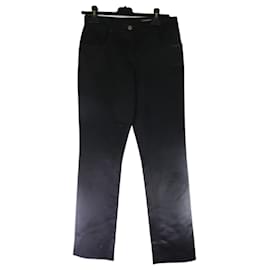 Chanel-Pantalón de Seda Negro-Preto