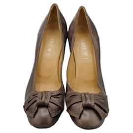 Loewe-Tacones aus braunem Leder-Braun