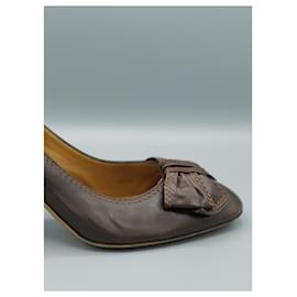 Loewe-Tacones aus braunem Leder-Braun