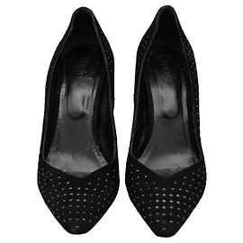Maje Schwarze Tacones mit Linsen Schwarz
