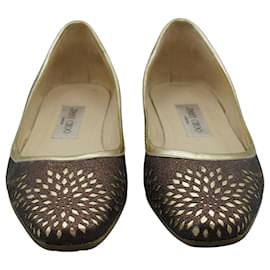 Jimmy Choo-Bailarinas Planas Marrones-Brown