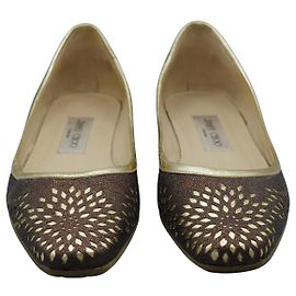 Jimmy Choo Bailarinas Planas Marrones Castaño