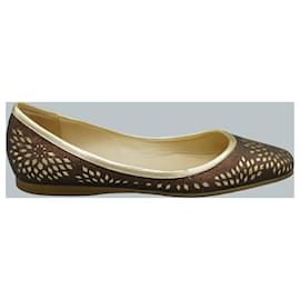 Jimmy Choo-Bailarinas Planas Marrones-Brown