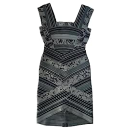 Herve Leger-Vestido Herve Leger-Caqui