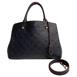 Louis Vuitton-Bolsa de couro Louis Vuitton Montaigne MM M42746 Em uma boa condição-Outro