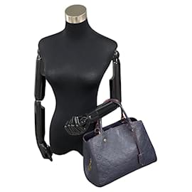 Louis Vuitton-Louis Vuitton Montaigne MM Leather Handbag M42746 in excellent condition-Other