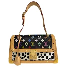 Louis Vuitton-Louis Vuitton Sac Dalmatian Leather Shoulder Bag M92825 in good condition-Other