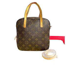 Louis Vuitton-Louis Vuitton Spontini Canvas Handbag M47500 in good condition-Other