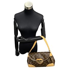 Louis Vuitton-Louis Vuitton Bolsa de ombro de lona Beverly MM M40121 em boa condição-Outro