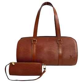 Louis Vuitton-Louis Vuitton Soufflot Leather Handbag M52223 in good condition-Other