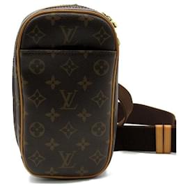 Louis Vuitton-Louis Vuitton Pochette Gange Canvas Belt Bag M51870 in good condition-Other