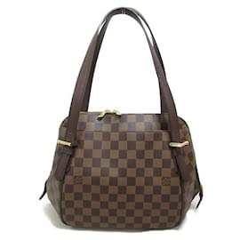 Louis Vuitton-Louis Vuitton Belem MM Canvas Handtasche N51174 in guter Kondition-Andere