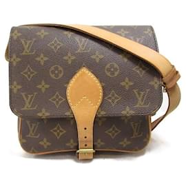 Louis Vuitton-Louis Vuitton Cartouchiere MM Canvas Crossbody Bag M51253 in good condition-Other