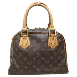Louis Vuitton-Louis Vuitton Manhattan PM Canvas Handtasche M40026 in guter Kondition-Andere