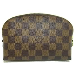 Louis Vuitton-Bolsa Vanity Pochette Cosmética PM em Lona Louis Vuitton N47516 em Ótimas Condições-Outro