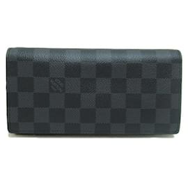 Louis Vuitton-Louis Vuitton Portefeuille Brazza Canvas Long Wallet N62665 in excellent condition-Other