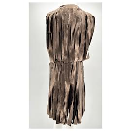 Lanvin-LANVIN  Dresses T.fr 36 silk-Brown