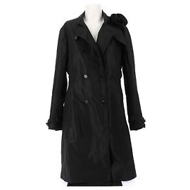 Cappotti Valentino Garavani T.IT 48 Seta Nero