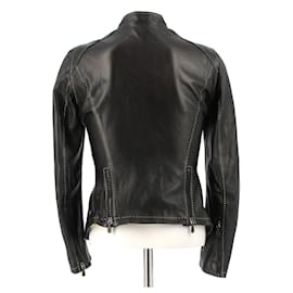Alexander Mcqueen-ALEXANDER MCQUEEN  Jackets T.it 42 leather-Black