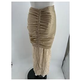 Autre Marque-WYNN HAMLYN  Skirts T.International S Polyester-Beige