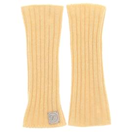 Autre Marque-NON SIGNE / UNSIGNED  Gloves T.International S Cashmere-Yellow