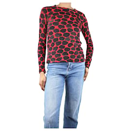 Proenza Schouler-Red long-sleeved printed top - size XS-Red