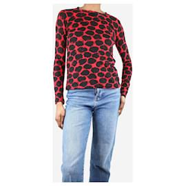 Proenza Schouler-Red long-sleeved printed top - size XS-Red