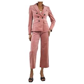 Veronica Beard-Dusty pink corduroy two-piece suit set - size UK 6-Pink
