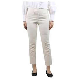 Isabel Marant-Pantaloni color crema in misto cotone - taglia UK 10-Crudo