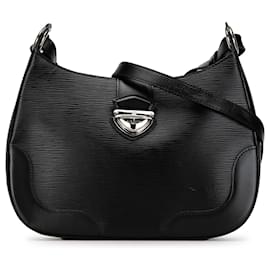 Louis Vuitton-Louis Vuitton Black Epi Musette Bagatelle -Black