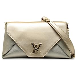 Louis Vuitton-Louis Vuitton Silver Bicolor Metallic calf leather Love Note-Silvery