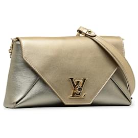 Louis Vuitton-Louis Vuitton Silver Bicolor Metallic calf leather Love Note-Silvery
