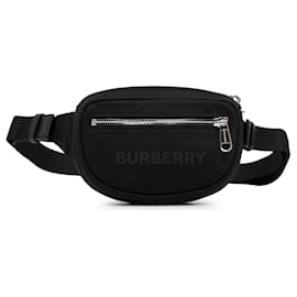 Burberry-Riñonera negra con logo Econyl Cannon de Burberry-Negro