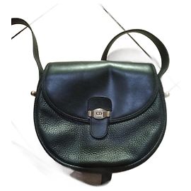 Christian Dior Reisetasche aus schwarzem Leder Schwarz