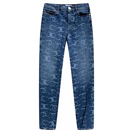 Chanel-Novo Jeans com Logotipo Icônico de 2023-Azul