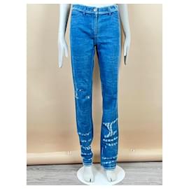 Chanel-Nuovi jeans strappati-Blu