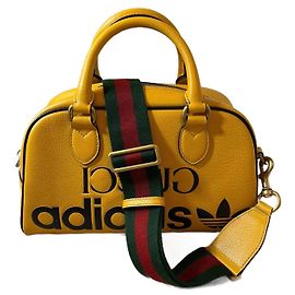 Bolsa de viagem Gucci X Adidas Amarelo