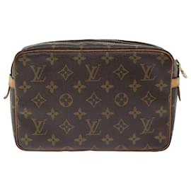 Louis Vuitton-Louis Vuitton Monogram Compiegne 23 Clutch Bag M51847 LV Auth ar11708-Monogram