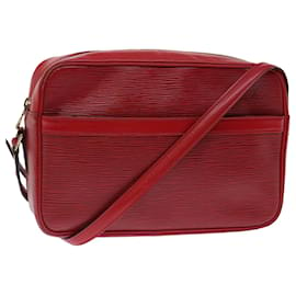 Louis Vuitton-LOUIS VUITTON Epi Trocadero 27 Bolsa de ombro vermelha M52317 Autenticação de LV 70926-Vermelho