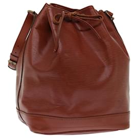 Louis Vuitton-LOUIS VUITTON Epi Noe Shoulder Bag Brown M44028 LV Auth 71251-Brown